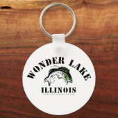 Wonder Bass Men's 2.25" Basic Button Schlüsselanhä Schlüsselanhänger (Vorderseite)