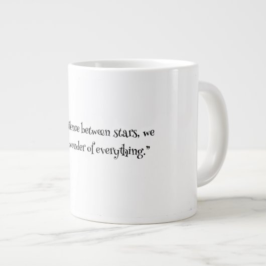 Wonder Between the Stars Cup Jumbo-Tasse (Vorderseite Rechts)
