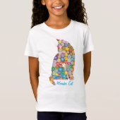 Wonder Cat Blume Kitten T-Shirt (Vorderseite)