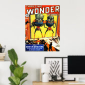 WONDER Coole Vintage Pulp Magazine Cover Poster (Heimbüro)