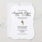 Wonder- Elegante Alice im Wunderland Einladung (Vorderseite)