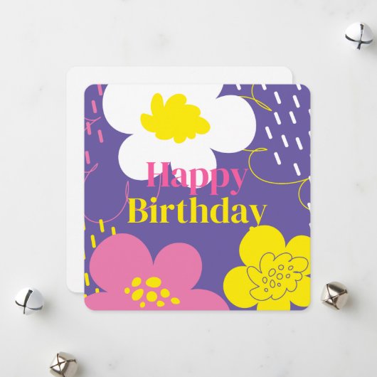 Wonder Grüße. Feiertagskarte (Vorderseite/Rückseite Beispiel)