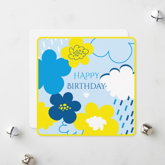 Wonder Grüße. Feiertagskarte (Vorderseite/Rückseite Beispiel)