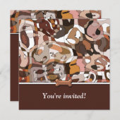 Wonder Hund Geburtstagsfeier Einladung (Vorne/Hinten)