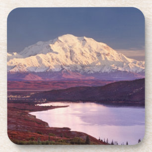 Wonder Lake und Mt. Denali bei Sonnenaufgang in de Untersetzer