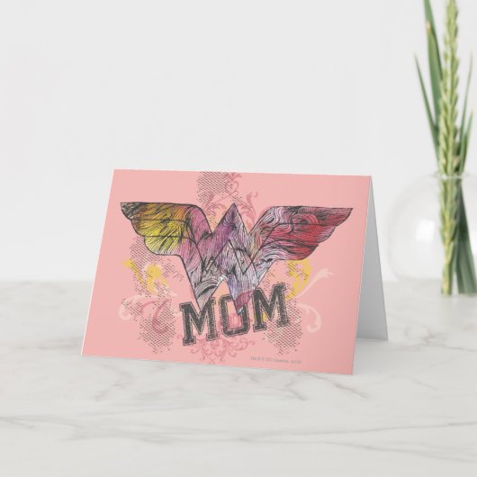 Wonder Mama Mixed Media Karte (Vorderseite)