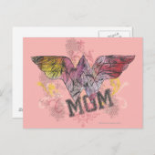 Wonder Mama Mixed Media Postkarte (Vorne/Hinten)