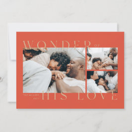 Wonder of His Love Christmas Card Feiertagskarte