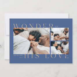 Wonder of His Love Christmas Card Feiertagskarte