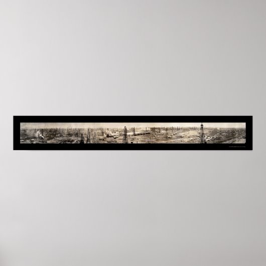 Wonder Oil Field Texas Foto 1919 Poster (Vorne)