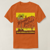 Wonder Palms Palm Springs Retro 70er Ästhetik T-Shirt (Design vorne)