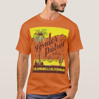 Wonder Palms Palm Springs Retro 70er Ästhetik T-Shirt