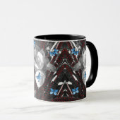 Wonder Rose Red Ants & Blue Butterfly Signature Tasse (VorderseiteRechts)