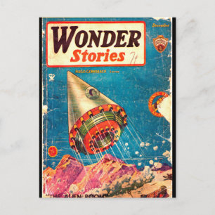 Wonder Stories v06 n07 (1934-12.Continental)_Pulp Postkarte