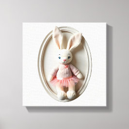 Wonder Wall Art Ballerina Bunny Leinwanddruck