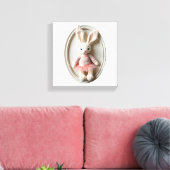 Wonder Wall Art Ballerina Bunny Leinwanddruck (Insitu (Wohnzimmer))