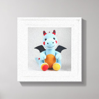 Wonder Wall Art Blue Dragon Joy Leinwanddruck