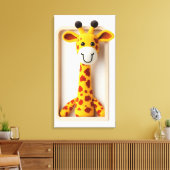 Wonder Wall Art Giggling Giraffe Leinwanddruck (Insitu (Wohnzimmer))