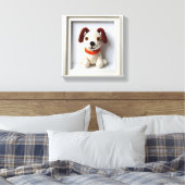 Wonder Wall Art Loyal Crochet Pup Leinwanddruck (Insitu (Schlafzimmer))