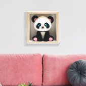 Wonder Wall Art Panda Cuddle Buddy Leinwanddruck (Insitu (Wohnzimmer))