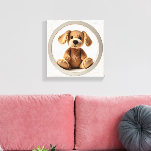 Wonder Wall Art Puppy Liebe Leinwanddruck (Insitu (Wohnzimmer))