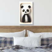 Wonder Wall Art spielend Panda Leinwanddruck (Insitu (Schlafzimmer))