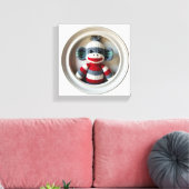Wonder Wall Art Striped Sock Affe Delikatesse Leinwanddruck (Insitu (Wohnzimmer))