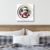 Wonder Wall Art Striped Sock Affe Delikatesse Leinwanddruck (Insitu (Schlafzimmer))