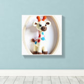 Wonder Wall Art Whimsical Giraffe Leinwanddruck (Insitu (Holzboden))