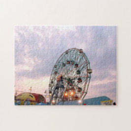 "Wonder Wheel at Twilight" Jigsaw Puzzle