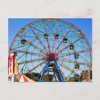 Wonder Wheel - Coney Island, NYC Postkarte
