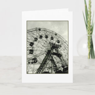 'Wonder Wheel' Leere Grußkarte Karte