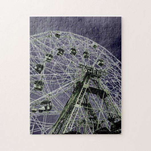 Wonder Wheel Psychedelic Jigsaw Puzzle (Vertikal)