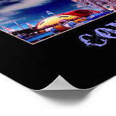 "Wonder Wheel & Sky" Psychedelisches Poster (Ecke)