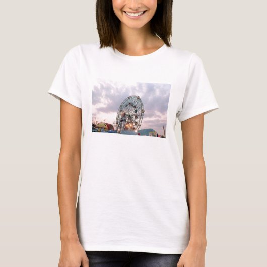 "Wonder Wheel @ Twilight" Ladys" T-Shirt (Vorderseite)