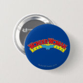 Wonder Woman 1987 Comic Book Logo Button (Vorne & Hinten)