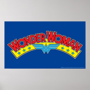 Wonder Woman 1987 Comic Book Logo Poster
