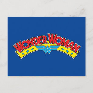 Wonder Woman 1987 Comic Book Logo Postkarte