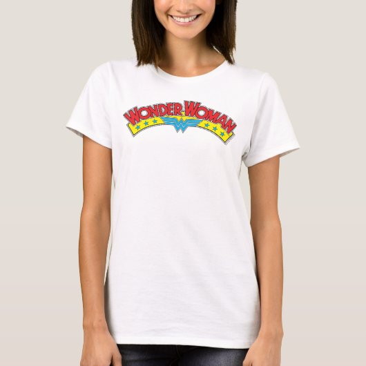 Wonder Woman 1987 Comic Book Logo T-Shirt (Vorderseite)