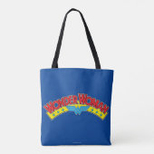 Wonder Woman 1987 Comic Book Logo Tasche (Rückseite)