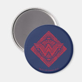 Wonder Woman Amazonian Symbol Magnet (Vorderseite/Rückseite)