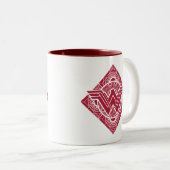 Wonder Woman Amazonian Symbol Zweifarbige Tasse (VorderseiteRechts)