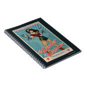 Wonder Woman Amazonians Unite Vintage Poster Notizblock (Rechte Seite)