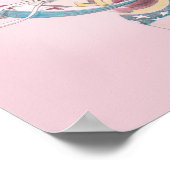 Wonder Woman and Flowers Poster (Ecke)