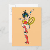 Wonder Woman Arms aufgezogen Postkarte (Vorne/Hinten)