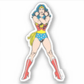 Wonder Woman Arms Crossed Aufkleber (Vorderseite)