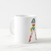 Wonder Woman Arms Crossed Kaffeetasse (Vorderseite Links)