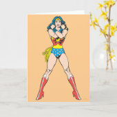Wonder Woman Arms Crossed Karte (Gelbe Blume)