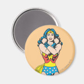 Wonder Woman Arms Crossed Magnet (Vorderseite/Rückseite)