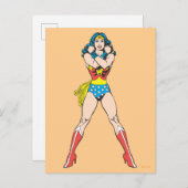Wonder Woman Arms Crossed Postkarte (Vorne/Hinten)